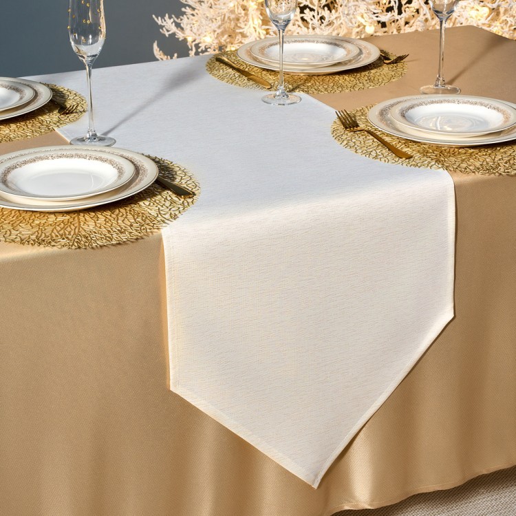 Дорожка на стол 45х220 cm  "феерия. золото", цвет: бежевый, tm lefard, полиэстер 100% Lefard (986-003-31)