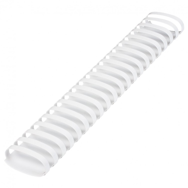 Пружины пластик. для переплета к-т 50 шт 51 мм (для сшив. 411-450 л.) белые Brauberg 530935 (1) (89981)