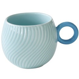 Кружка waves, 350 мл, голубая (80327)