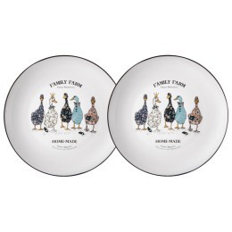 Набор тарелок обеденных 25,5 см lefard "family farm" 2 шт. Lefard (425-299)