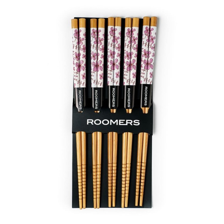 Палочки для еды набор 5 пар A14-D12, бамбук, Multicolor, ROOMERS TABLEWARE