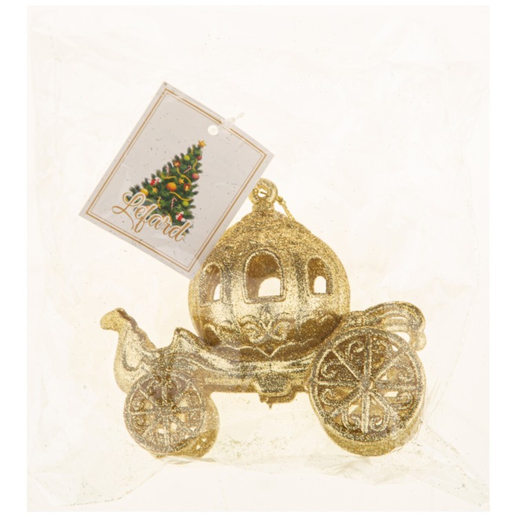 Декоративная подвеска "карета" коллекция "red&gold"11*6*10 см Lefard (858-162)