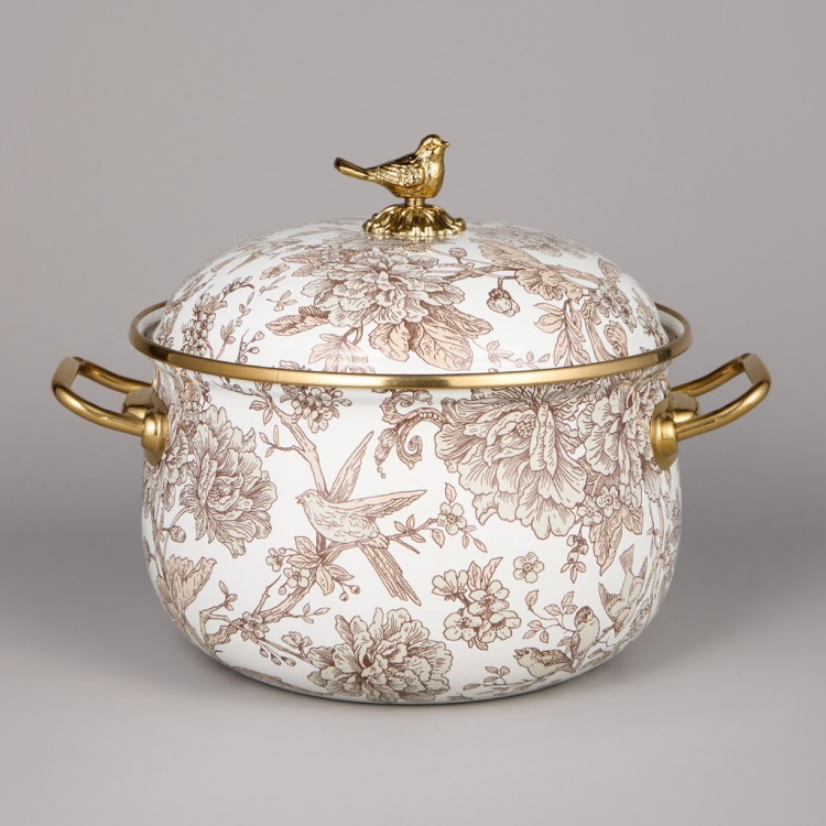 Набор кастрюль agness эмалированных серия "royal garden", 6пр. 2,1л, 2,8л и 3,8л Agness (950-605)