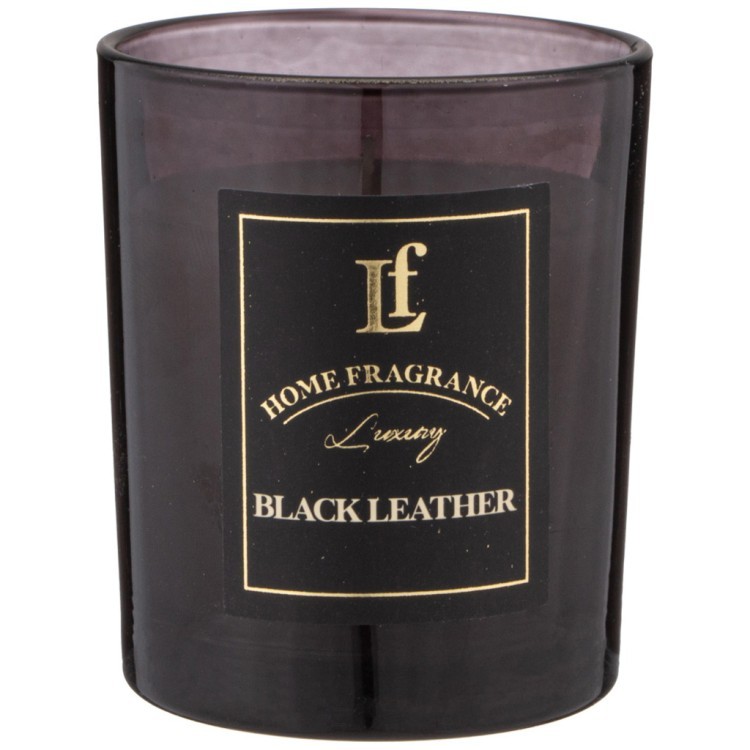 Свеча ароматизированная в стакане "black leather" 6*7,5 см Lefard (625-114)