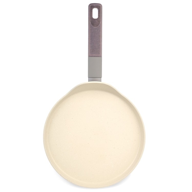 Сковорода блинная с антипригарным покрытием pfluon marble, 24*4,3 см Agness (902-107)