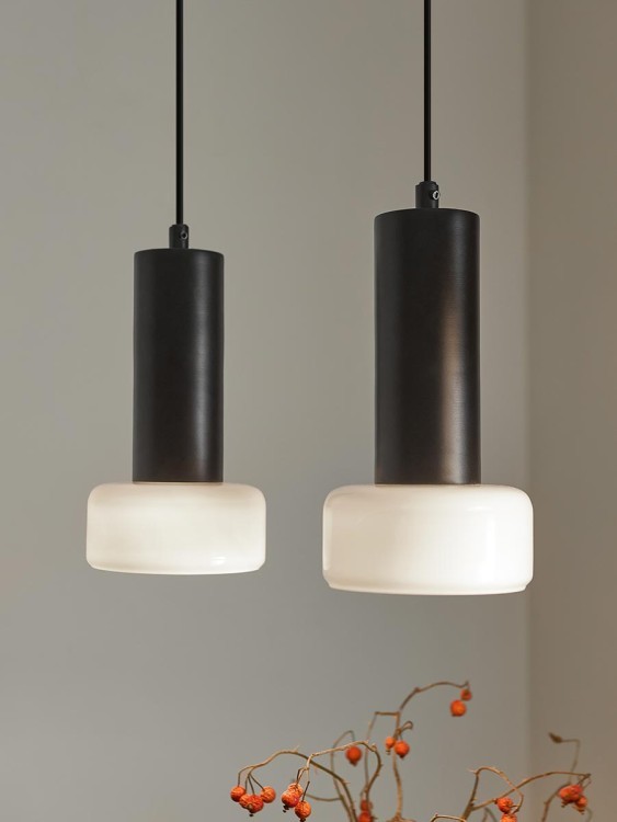 Светильник подвесной каскадный fungus, D15х25 см, 5 плафонов, белый/черный (77492)