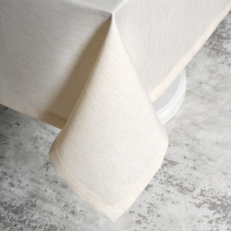 Скатерть  160х300 cm прямоугольная, "феерия. золото", цвет: бежевый, tm lefard, полиэстер 100% (кор= (986-003-22) 