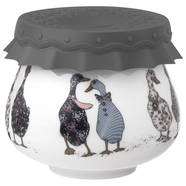 Банка lefard "family farm" с силиконовой крышкой 9*9*7,5 cm 300 мл Lefard (359-915)