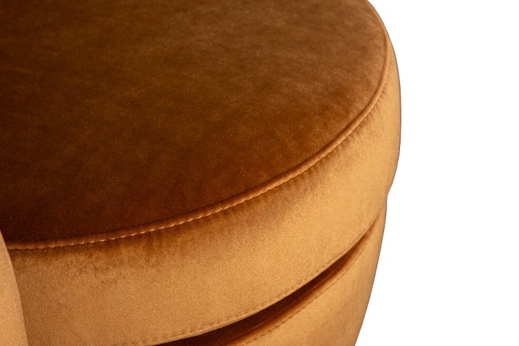 Кресло Наполи(Napoli) вращающееся, велюр принт Pad32+Latt-ORANG 76*76*76см (TT-00016897)