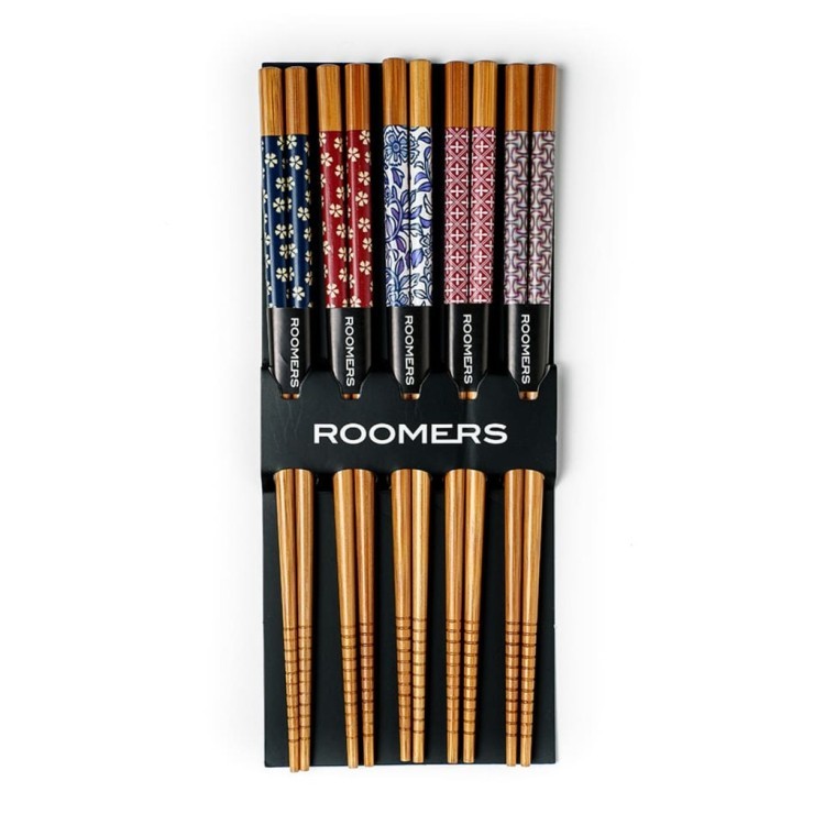 Палочки для еды набор 5 пар A26-T107, бамбук, Multicolor, ROOMERS TABLEWARE