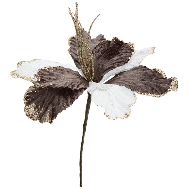 Цветок искусственный "пуансетия" длина=26 см Lefard (535-286)