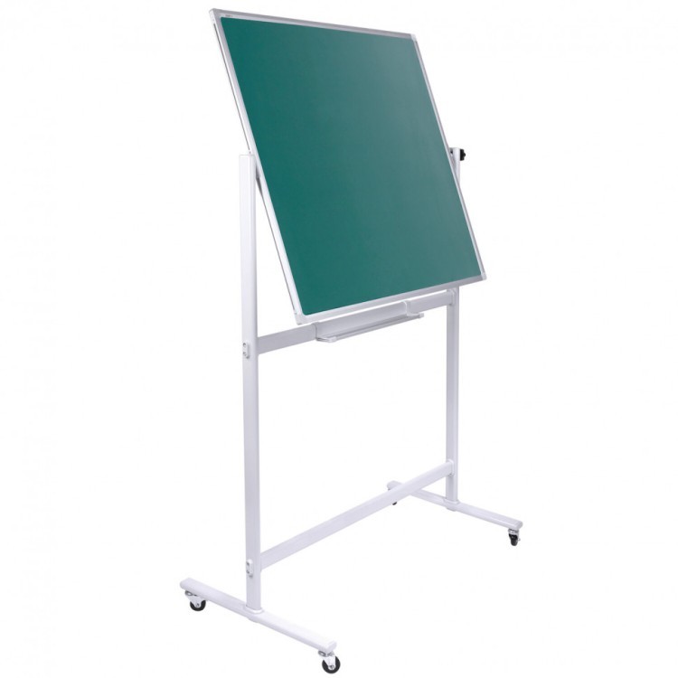 Доска для мела/магнитно-маркерная на стенде 120х180 см 2-сторон. зеленая/белая Staff 238007 (1) (89705)