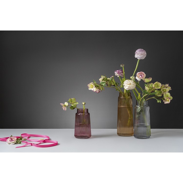 Ваза noemi, 24 см, серо-синяя (75111)