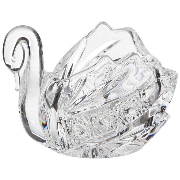 Икорница "лебедь muza crystal" 11*7 см. высота=8,5 см. Lefard (195-112-1)