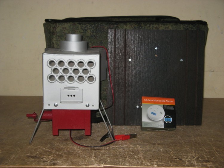Теплообменник в палатку Сибтермо СТ-1,6 + горелка, сумка, подставка, датчик угарного газа. К-т 02 (54945)