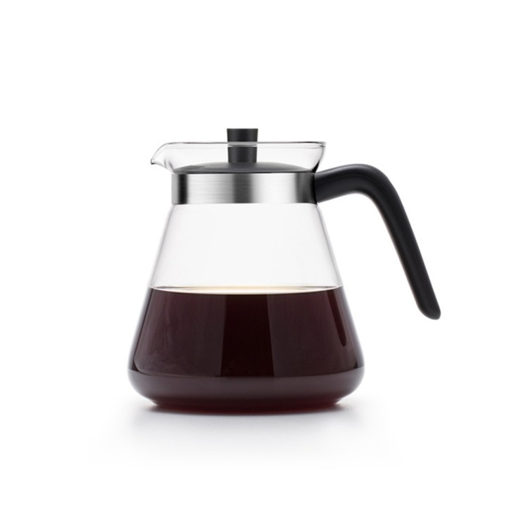 Кофейник F'005СНЯТО, Боросиликатное стекло, металл, clear/chrom, SAMADOYO