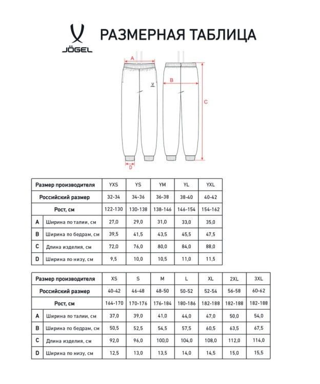 Брюки JOGEL ESSENTIAL Cotton Pants, черный, детский (2122010)