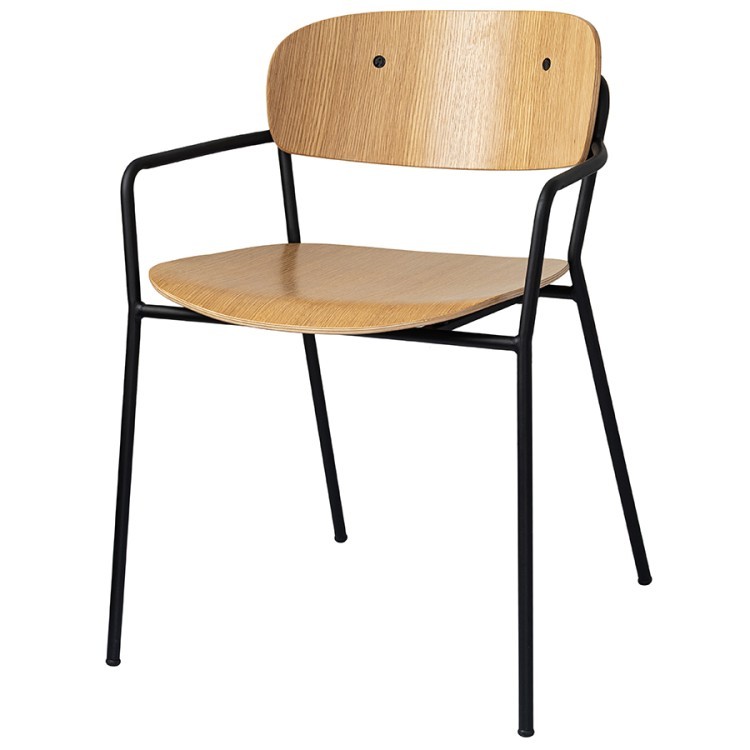 Стул с подлокотниками torfrid, светлый орех (79923)