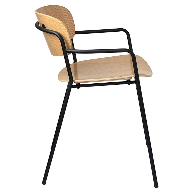 Стул с подлокотниками torfrid, светлый орех (79923)