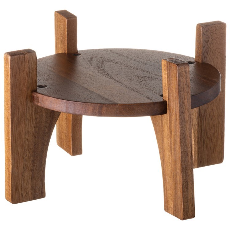 Диспенсер для напитков flora green 3,5 л на деревянной подставке (акация) Lefard (172-190)