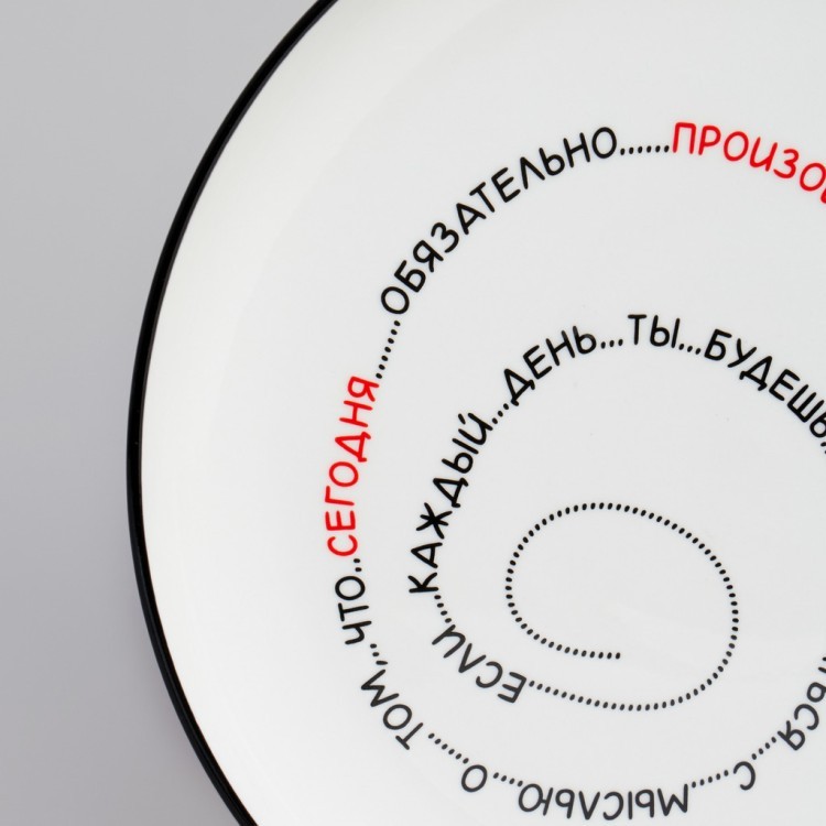 Набор тарелок обеденных "про жизнь" 2 шт. 25,7 см Lefard (191-336)