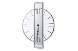 Часы с зеркальн. планкой цвет хром d46см, H61см (TT-00013748)