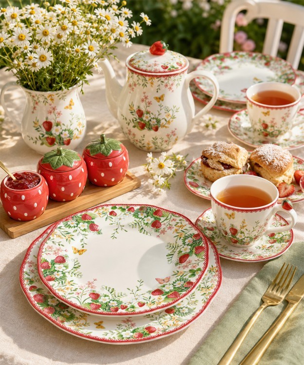 Тарелка десертная jardin des fraises, D20 см (80395)