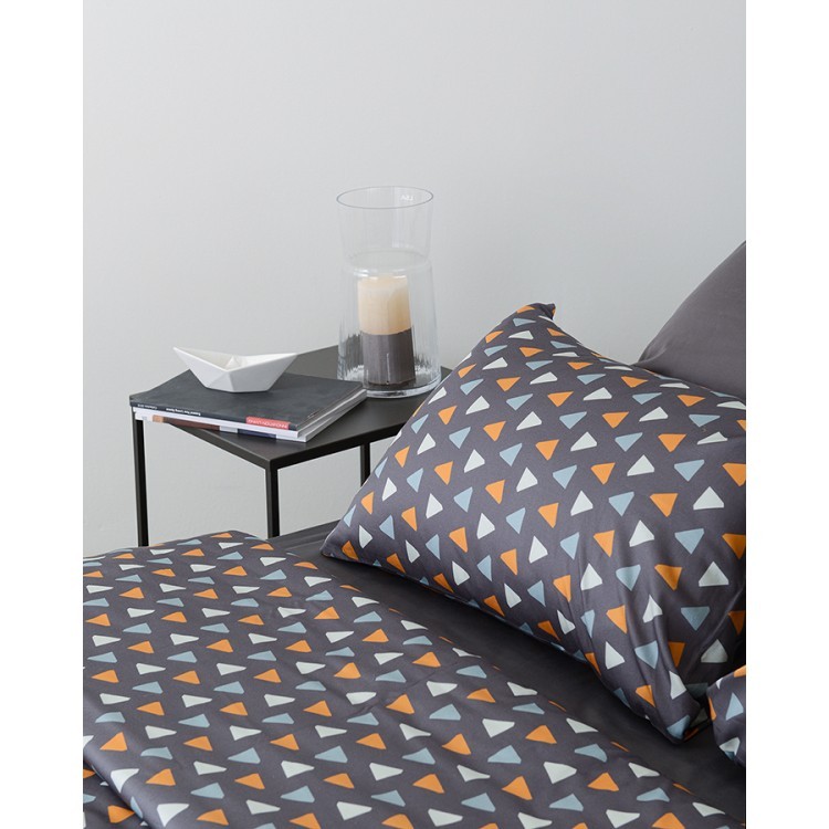 Комплект постельного белья из сатина с принтом triangles из коллекции wild, 200х220 см (68418)