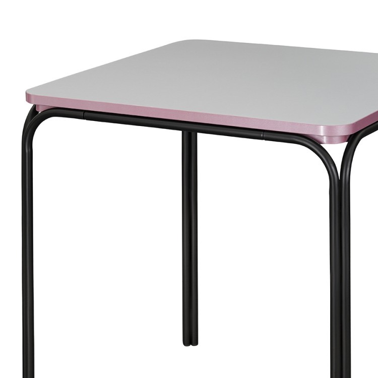 Стол обеденный ror, 70х70 см, черный/серый/розовый (75254)