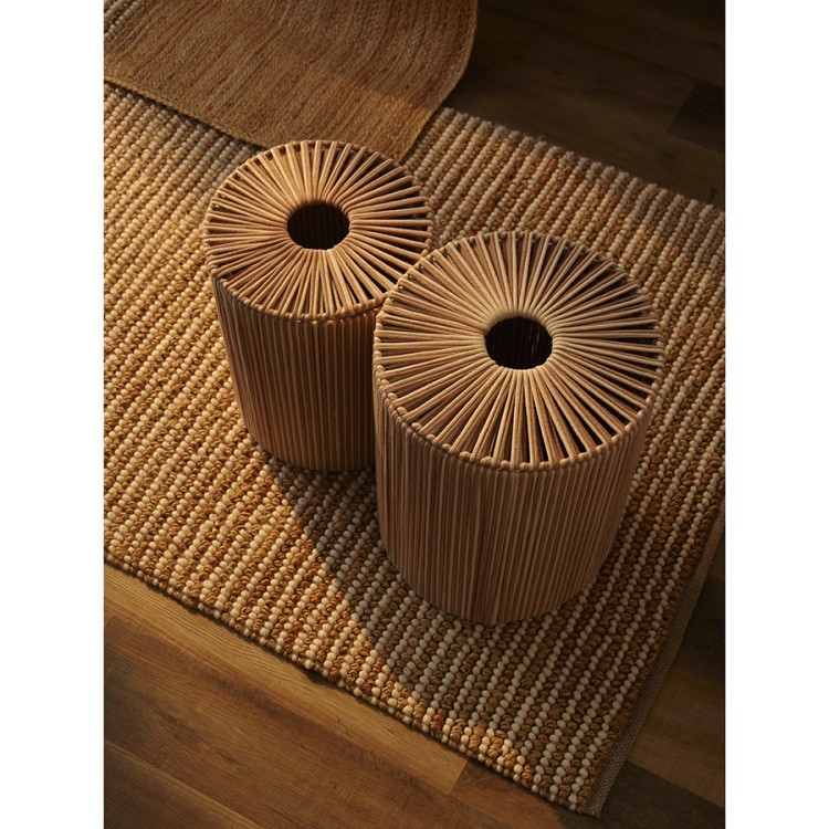 Корзина плетеная dholak beige из коллекции ethnic, размер l (77210) Корзина плетеная dholak beige из коллекции ethnic, размер l (77210)