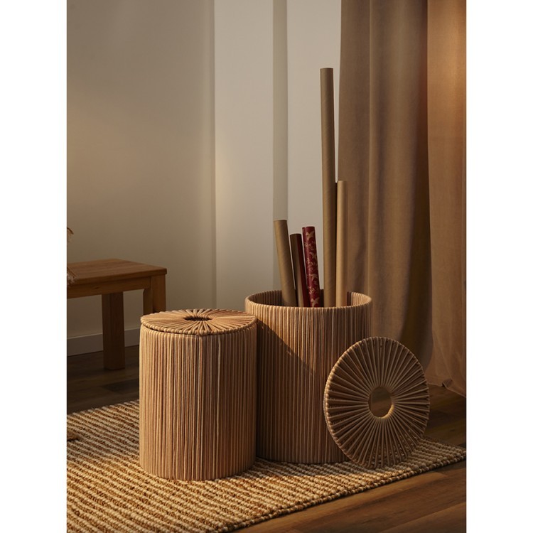 Корзина плетеная dholak beige из коллекции ethnic, размер l (77210) Корзина плетеная dholak beige из коллекции ethnic, размер l (77210)
