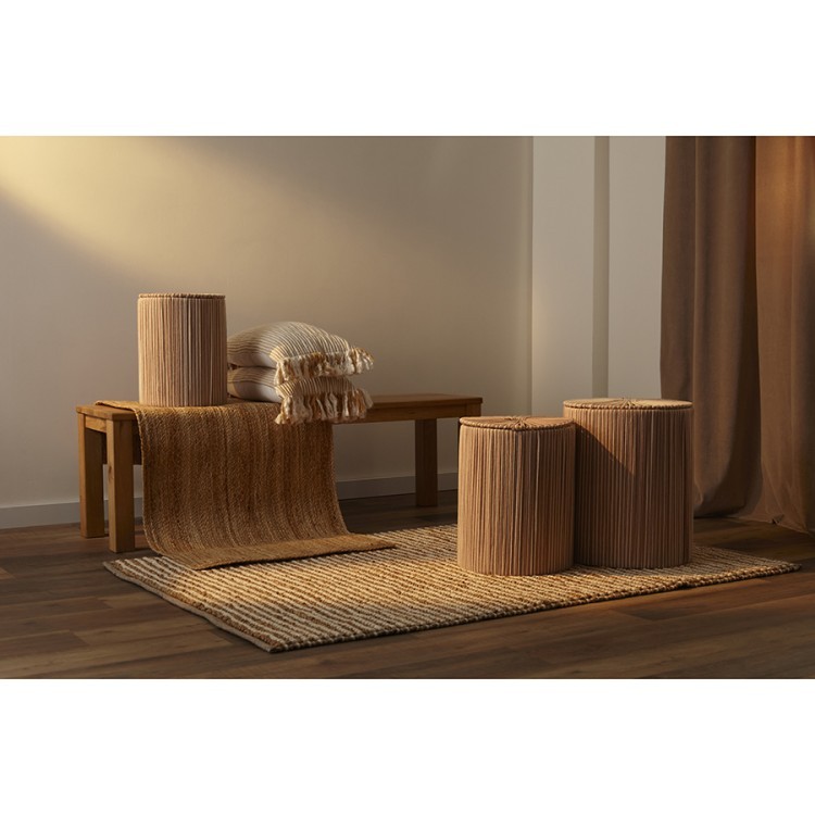 Корзина плетеная dholak beige из коллекции ethnic, размер l (77210) Корзина плетеная dholak beige из коллекции ethnic, размер l (77210)