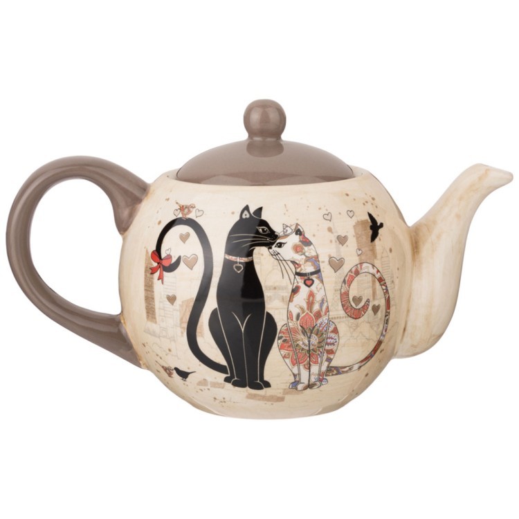 Чайник agness "парижские коты" 22,5*13,5*14,5 см 900 мл Agness (358-1723)