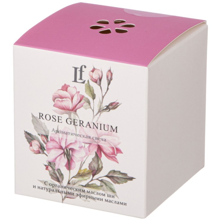 Свеча ароматизированная в стакане "rose geranium" 7,5*8,5 см Lefard (625-121)