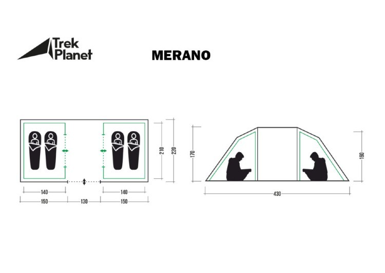 Палатка Jungle Camp Merano 4 (70832) (62725)