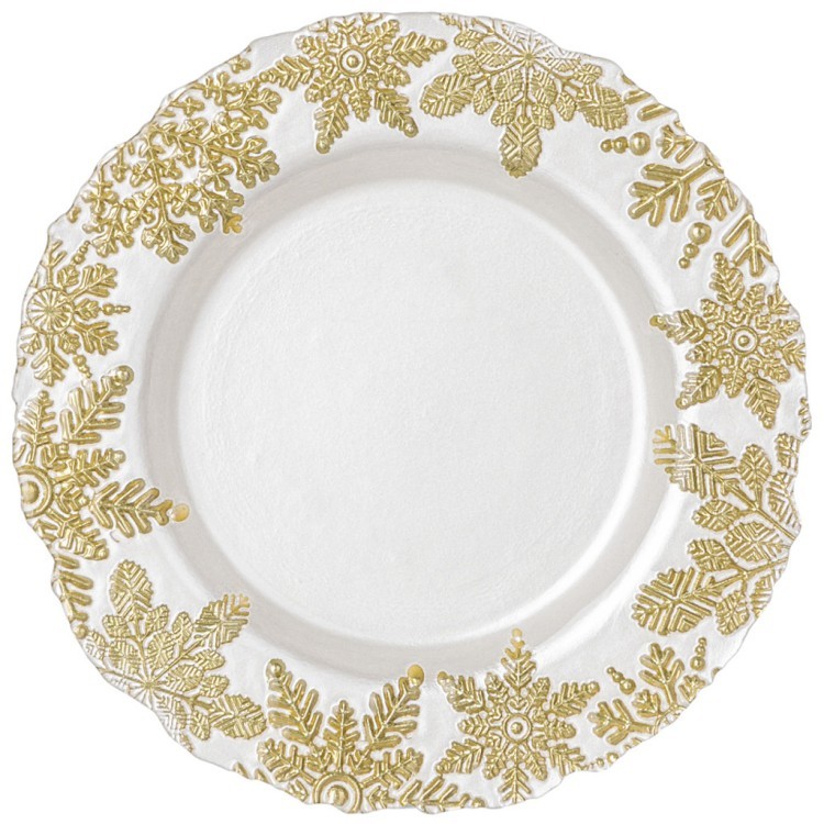 Тарелка "celebration white" 22 см мал.уп.=6шт. Bronco (336-168)