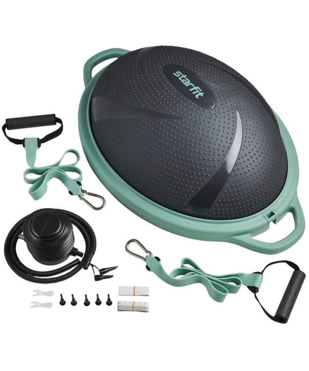 Полусфера Starfit "BOSU" GB-503 с эспандерами, с насосом, серый/зеленый (2108612) Полусфера Starfit "BOSU" GB-503 с эспандерами, с насосом, серый/зеленый (2108612)