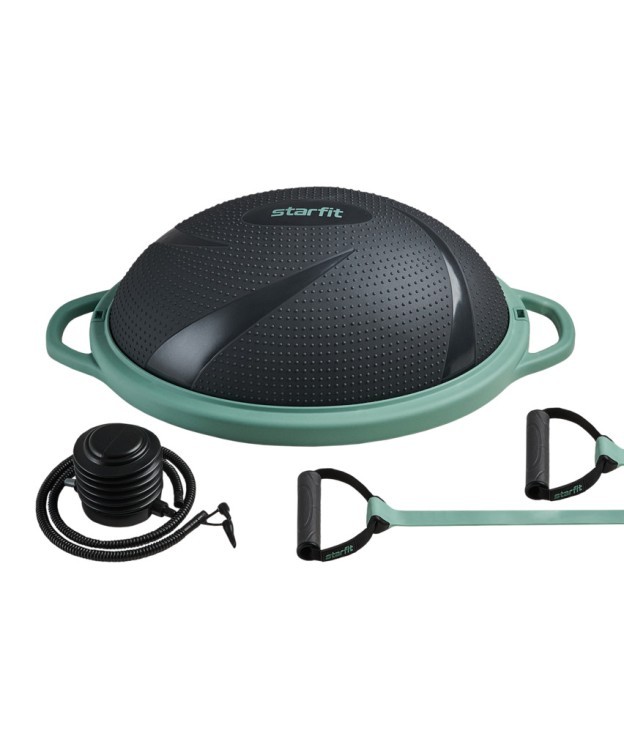 Полусфера Starfit "BOSU" GB-503 с эспандерами, с насосом, серый/зеленый (2108612) Полусфера Starfit "BOSU" GB-503 с эспандерами, с насосом, серый/зеленый (2108612)