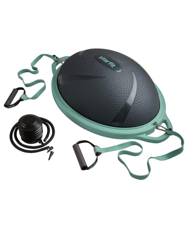 Полусфера Starfit "BOSU" GB-503 с эспандерами, с насосом, серый/зеленый (2108612) Полусфера Starfit "BOSU" GB-503 с эспандерами, с насосом, серый/зеленый (2108612)