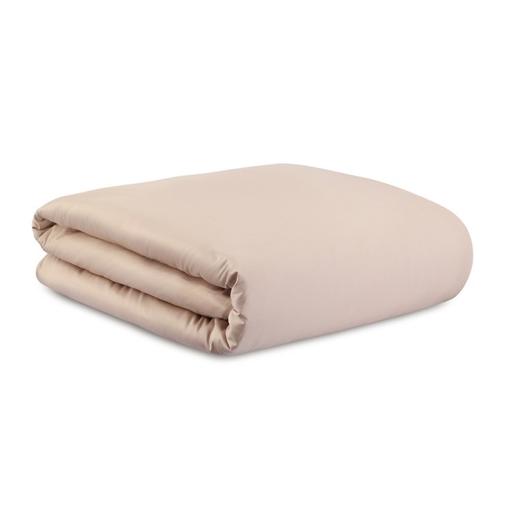 Комплект постельного белья из премиального сатина бежевого цвета из коллекции essential, 200х220 см (79817)