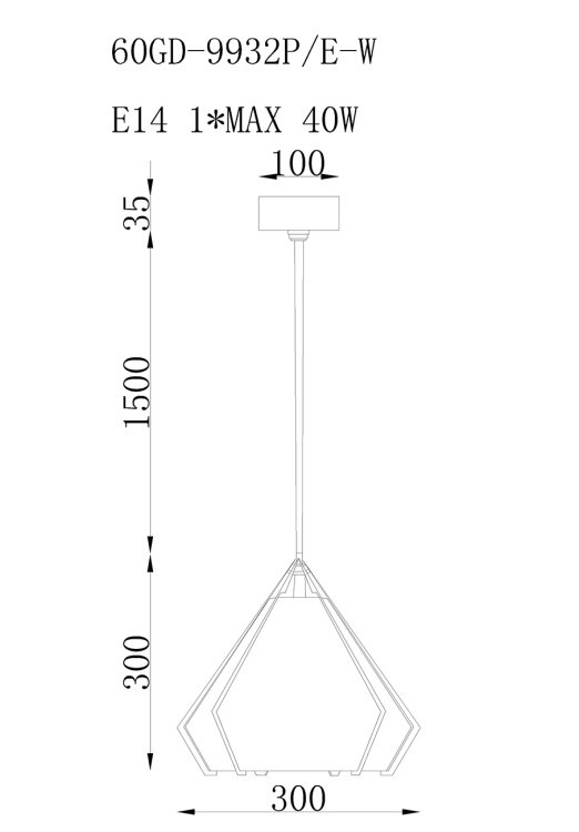 Лампа потолочная 30*30см (TT-00002219)