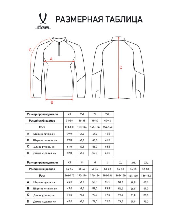 Джемпер тренировочный JOGEL PREMIER PerFormDRY Training Zip Top, серый/темно-красный (2120759)