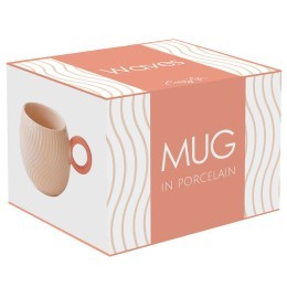 Кружка waves, 350 мл, розовая (80330)