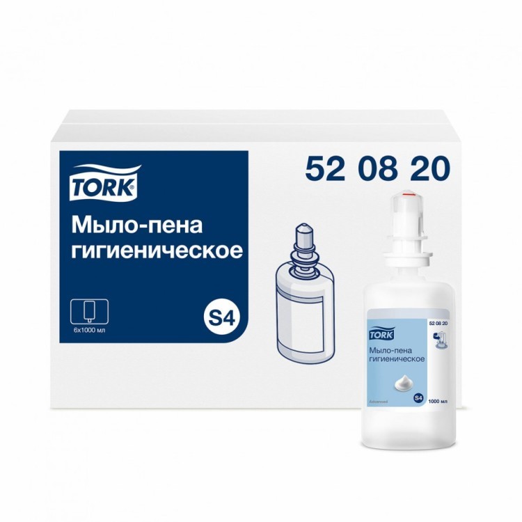 Картридж с жидким мылом-пеной одноразовый TORK Сист S4 Advanced 1 л 520820 608895 (1) (95741)