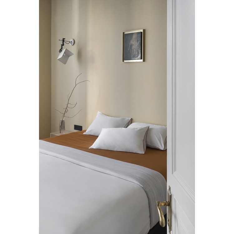 Комплект постельного белья из сатина из коллекции meditation, caramel, 150х200 см (77723)