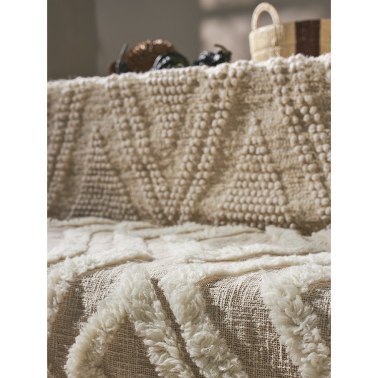 Ковер из шерсти и переработанного хлопка shillong из коллекции ethnic (76056)