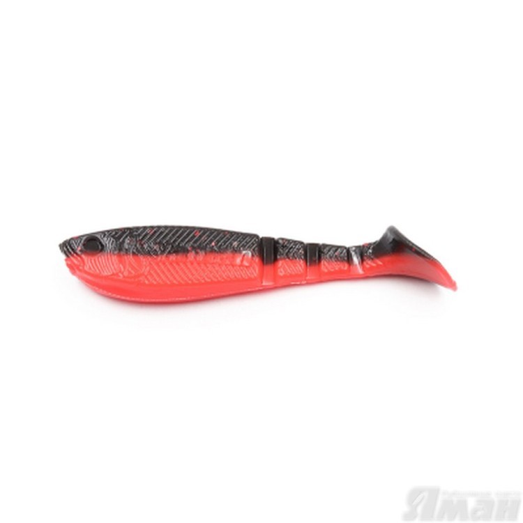 Виброхвост Yaman Light-Flake, 4", цвет 33 - Black Red Flake Y-LF4-33 (70513)
