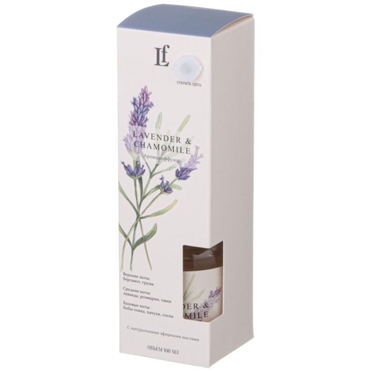 Диффузор ароматический "lavender & chamomile" 100 мл Lefard (625-122)