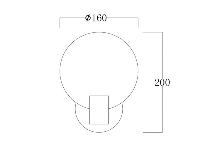 162FL- 61500 Бра "Rondo" металл золото d16см (TT-00013004)