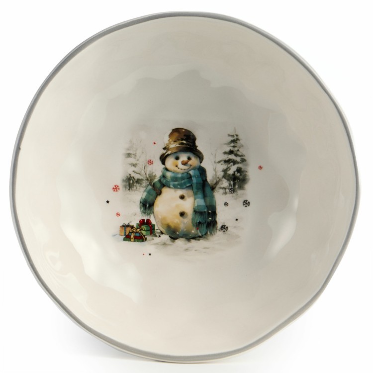 Салатник agness "с новым годом!" 17*5,7 см Agness (358-2322)